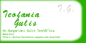 teofania gulis business card